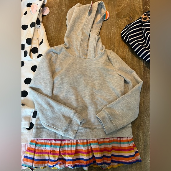 Tucker & Tate Girls Animal Ear Ruffle Hem Sweatshirts - Picture 5 of 5